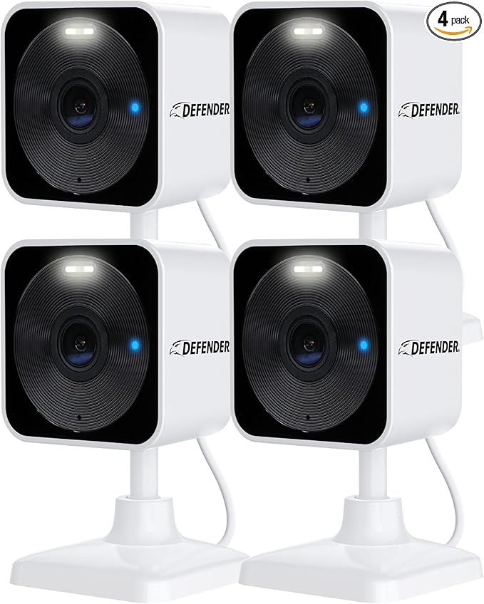 Defender GO 2K AI Powered WiFi Indoor/Outdoor Home, Baby Security Camera