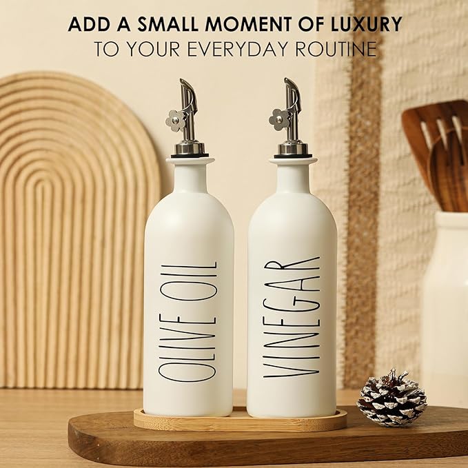 HOMCDALY 16oz Olive Oil Dispenser Bottles