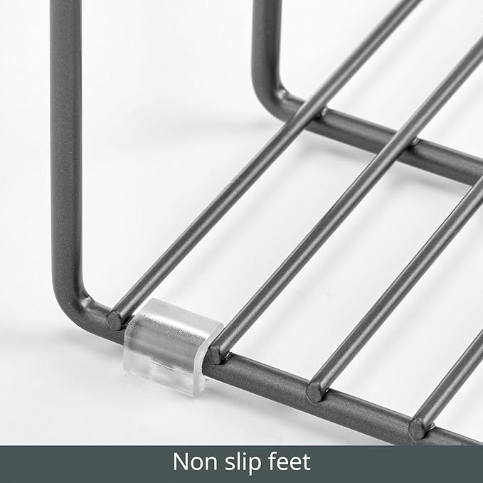 mDesign Metal Pan Organizer for Kitchen Cabinet, Pantry Shelf