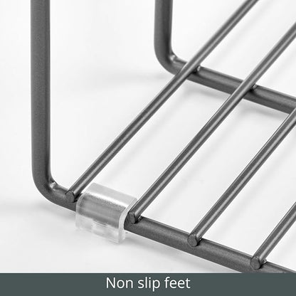 mDesign Metal Pan Organizer for Kitchen Cabinet, Pantry Shelf