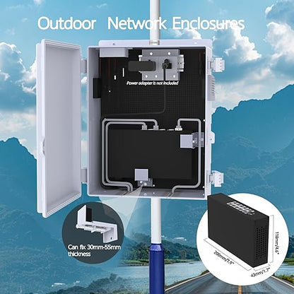 Outdoor Electrical Box, Waterproof Electrical Junction Box IP65 ABS Plastic