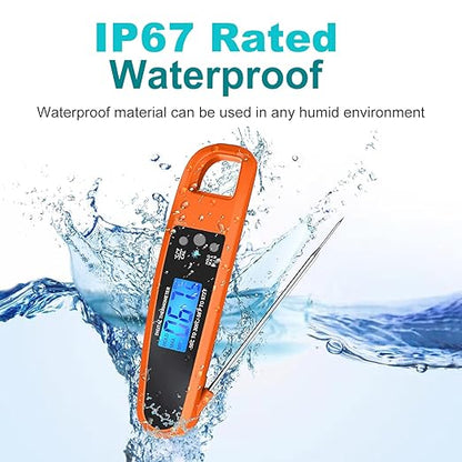 Instant Read Meat Thermometer for Kitchen Cooking, Ultra Fast Precise