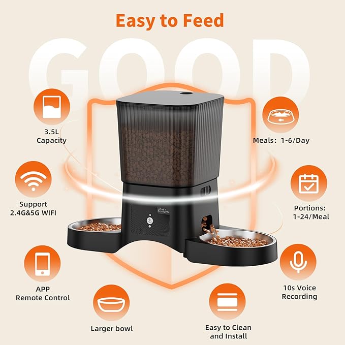 HoneyGuaridan Automatic Cat Feeder