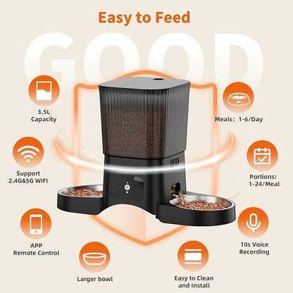 HoneyGuaridan Automatic Cat Feeder