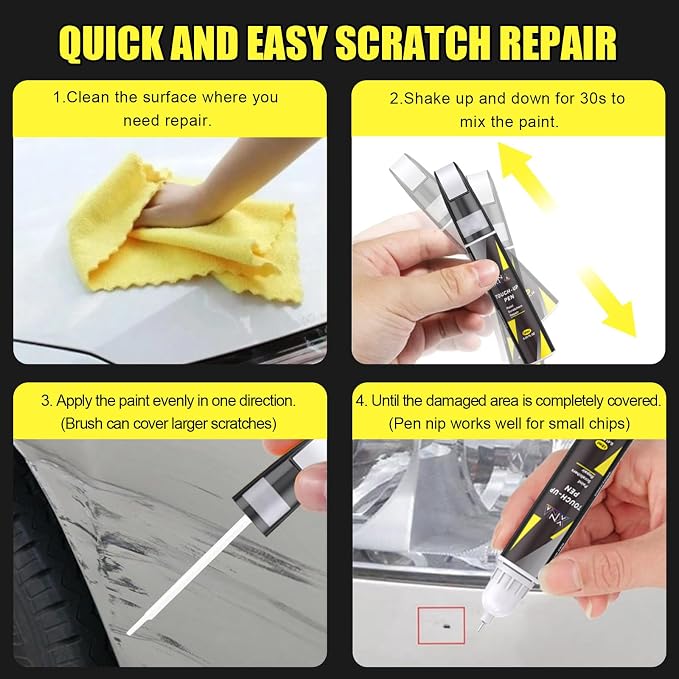 XNA Oak Green Metallic Neo(M6E) for Porsche Touch Up Paint, Car Scratch Remover for Nicks and Chips Repair, 2-In-1 Quick & Easy Fix Car Scratch Repair Kit with Exact Color-Matched