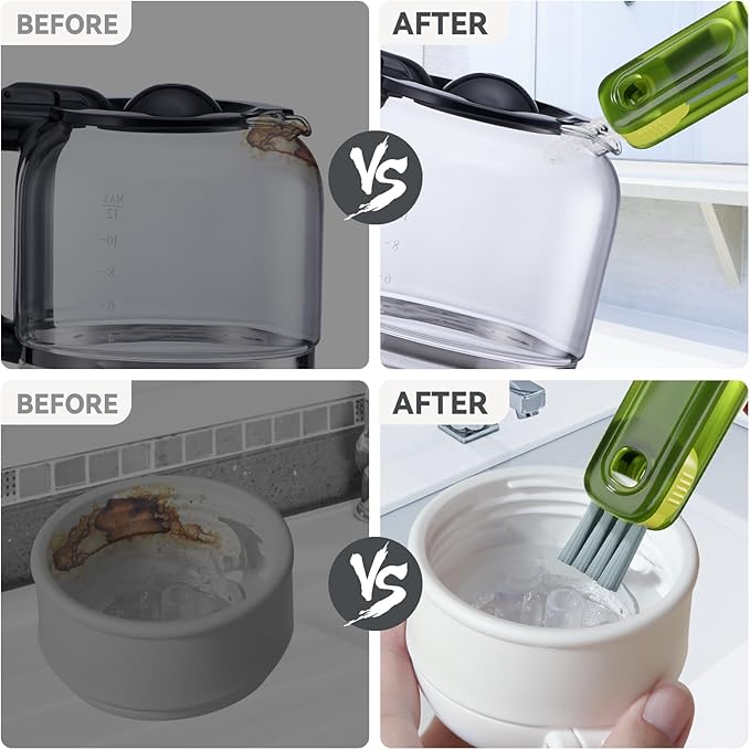 3 in 1 Cup Lid Gap Cleaning Brush Set, Silicone Cup Lid Gap Cleaner, Home