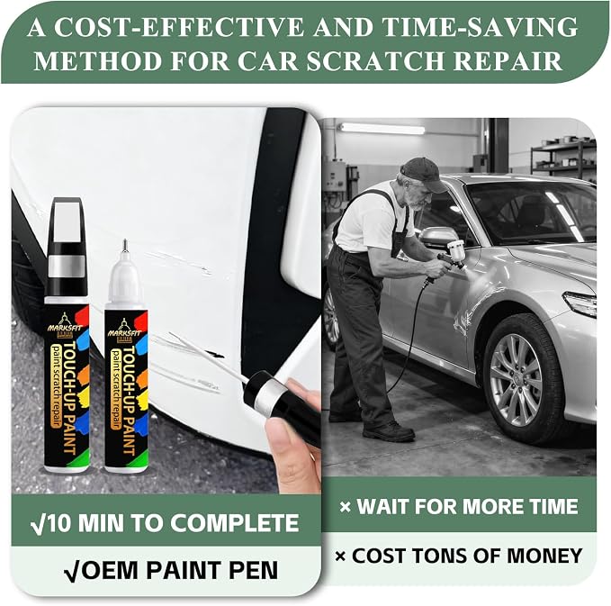 Serenity White Pearl(W6H) Touch Up Paint For Hyundai Exact Match-Chips and Nicks 2 in 1 Car Paint Pen Scratch Rapair for Accent/Creta/Elantra/TUCSON/SANTA