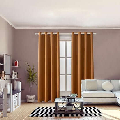 Anytime 100% Blackout Curtain 2 Panels Set, Thermal Insulated Window Drapes