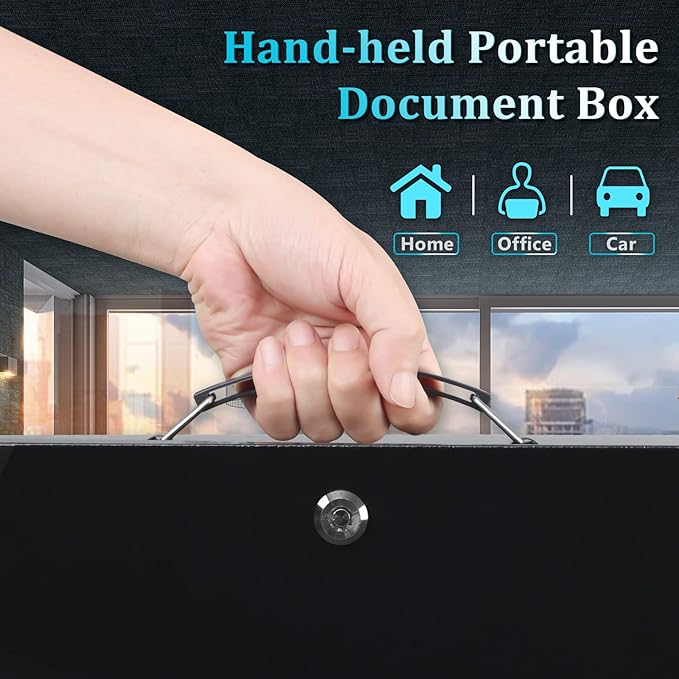 Dalmbox Portable Metal Safe Box