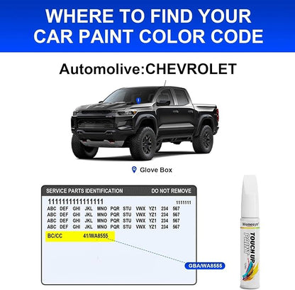 G9K/WA464C Satin Steel Metallic Touch Up Paint Compatible with Chevrolet, Car Paint Scratch Remover for Nicks & Chips Repair, Automotive Paints Exact Match Chevy Silverado/Equinox/Trax/Tahoe