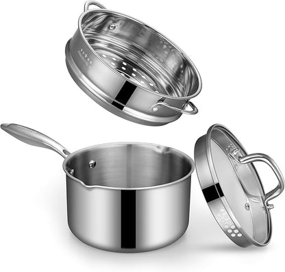 Tri-Ply Stainless Steel Sauce Pan