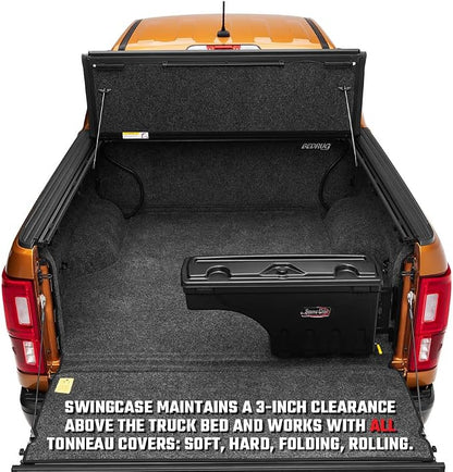 RealTruck UnderCover SwingCase Truck Bed Storage Box | SC100P | Fits 2007 - 2019 Chevy/GMC Silverado/Sierra 2500/3500HD Passenger Side