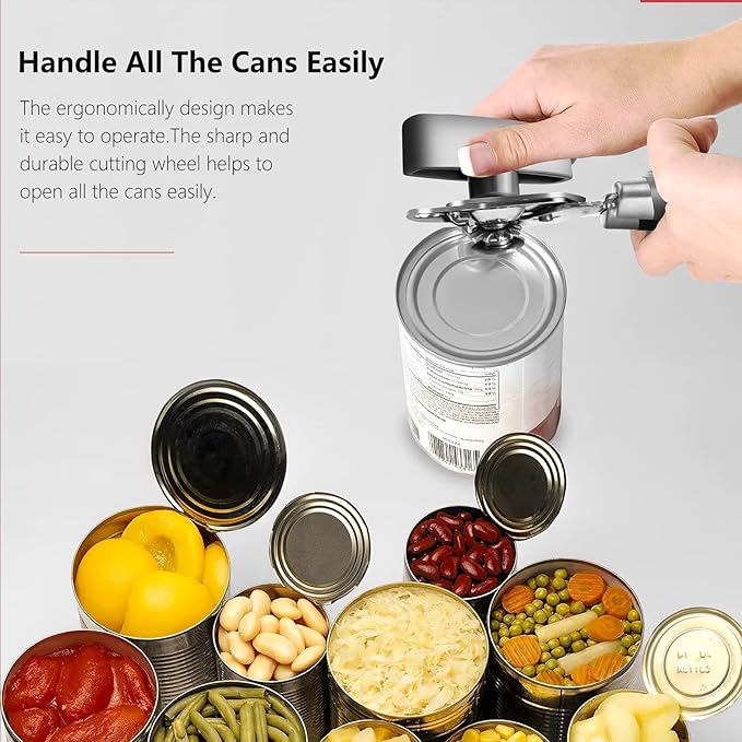 Can Opener, Professional 3-In-1 Multifunctional Manual Can Openers Bottle Opener
