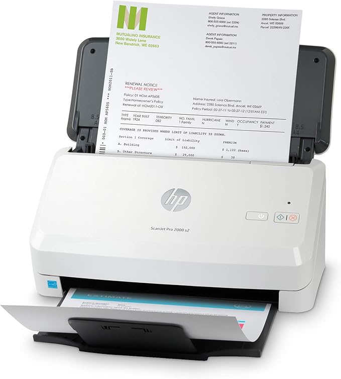 HP ScanJet Pro 2000 s2 35ppm USB 3.0 Color Duplex Scanner