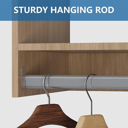 Modular Closet Organizer, Wood Tower Storage