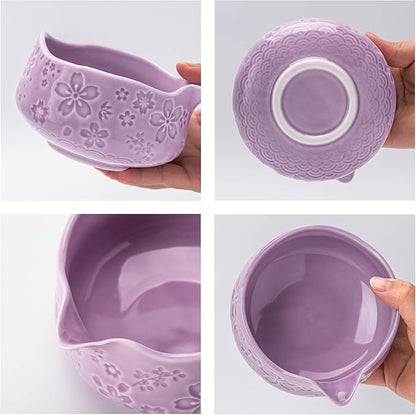 TEANAGOO 7-PCS Purple Matcha Whisk Set