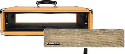 Sound Town Vintage 2U Amp Rack Case, 12.5" Depth