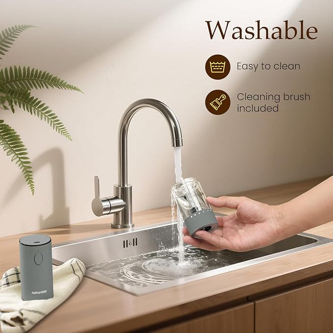 Newise Electric Salt and Pepper Grinder Set, Rechargeable