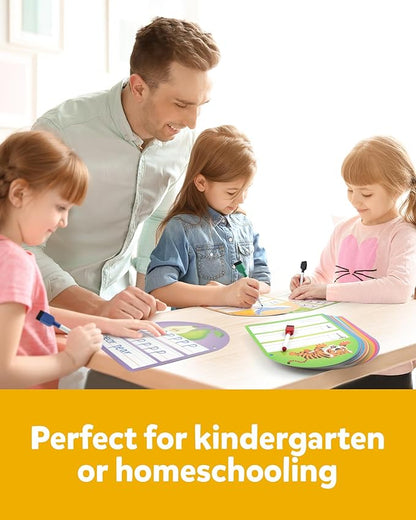 Coogam Handwriting Practice Copybook, Write and Erase Alphabet Number Learning Materials, Educational Tracing Letters for Pre-K Homeschool Student Kids Age 3-6