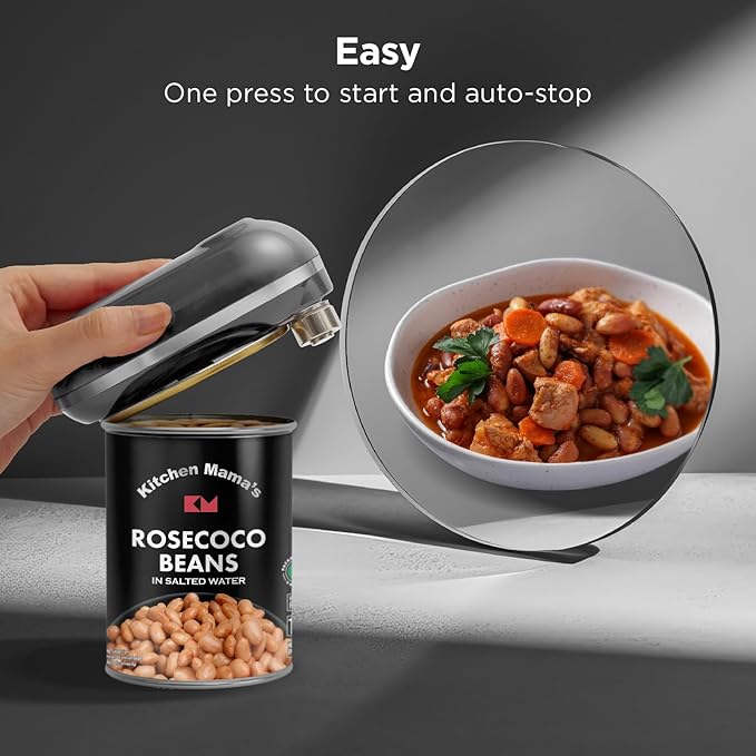 Kitchen Mama Mini Plus Rechargeable Electric Can Opener: USB-C Charging