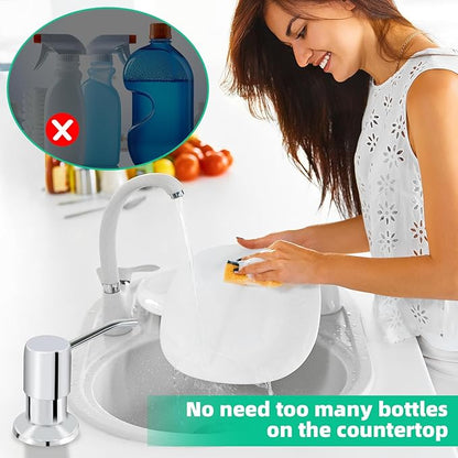 Soap Dispenser for Kitchen Sink, Built in Sink Soap Dispenser, Countertop Soap