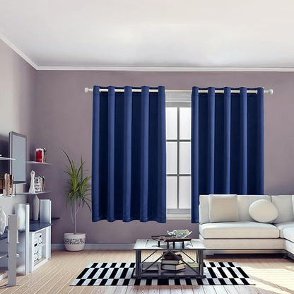 Anytime 100% Blackout Curtain 2 Panels Set, Thermal Insulated Window Drapes
