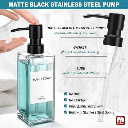 GMISUN Glass Soap Dispenser