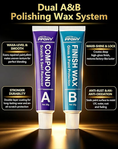 Velocity Blue Metallic(E7/M7423) Touch Up Paint for Ford with A/B Wax OEM Exact Match,Scratch Repair Kit,2-In-1 Tip/Brush,Quick Dry Anti-Rust Waterproof Paint F-150,Mustang,Explorer,Bronco