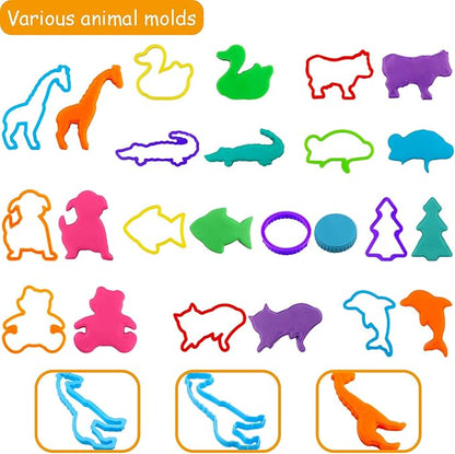 FRIMOONY Plastic Dough Tools for Kids,