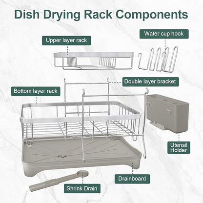 LIYI Dish Drying Rack, Large Dish Rack