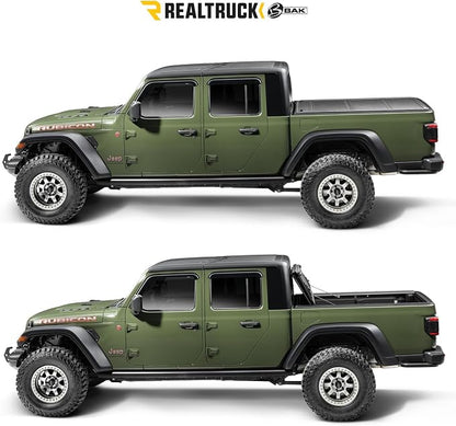 RealTruck BAK MX4 TS Hard Folding Truck Bed Tonneau Cover | 449329TS | Fits 2015-2020 Ford F-150 5' 7" Bed (68.4")