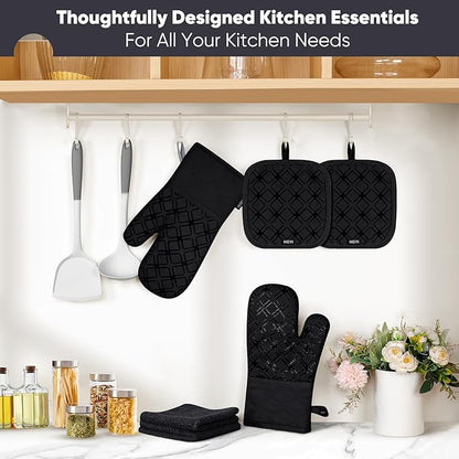 Oven Mitts and Pot Holders Set