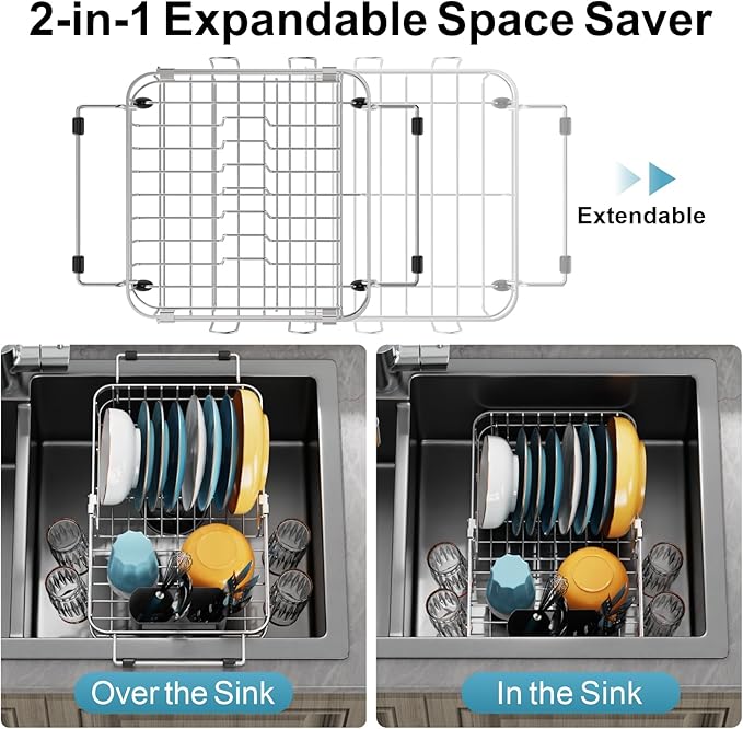 GSlife Small in Sink Dish Drying Rack