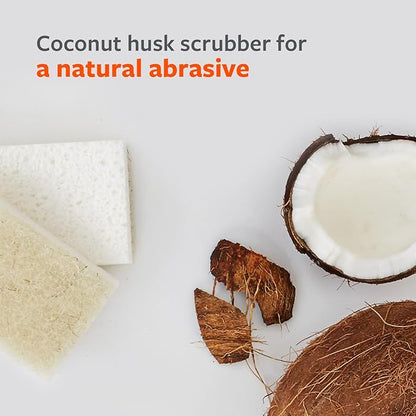 Full Circle Coconut Scrubber Sponges, Plant-Based Sponges Made