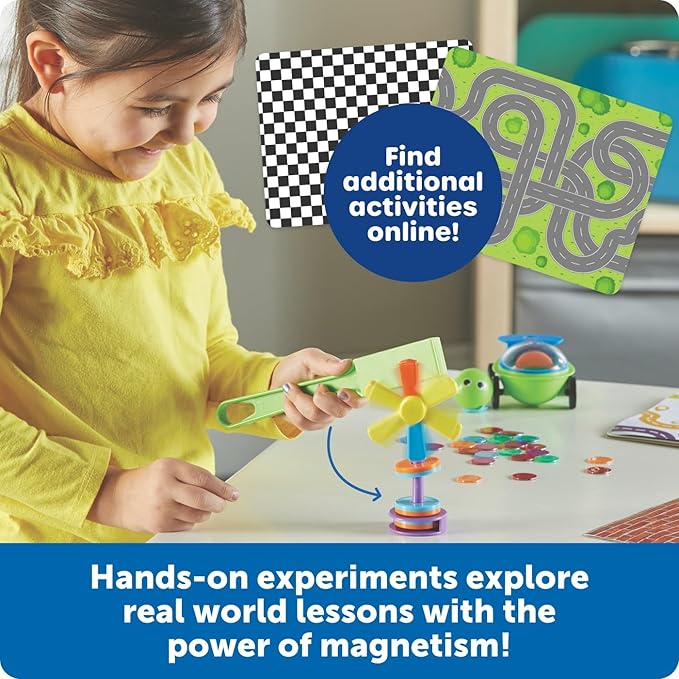 Learning Resources STEM Explorers Magnetworks, Magnetic Science Set, Physics Experiment Toys for Kids, Kindergarten and Preschool Classroom, Force and Motion Kit for Boys and Girls, Ages 5 and Up
