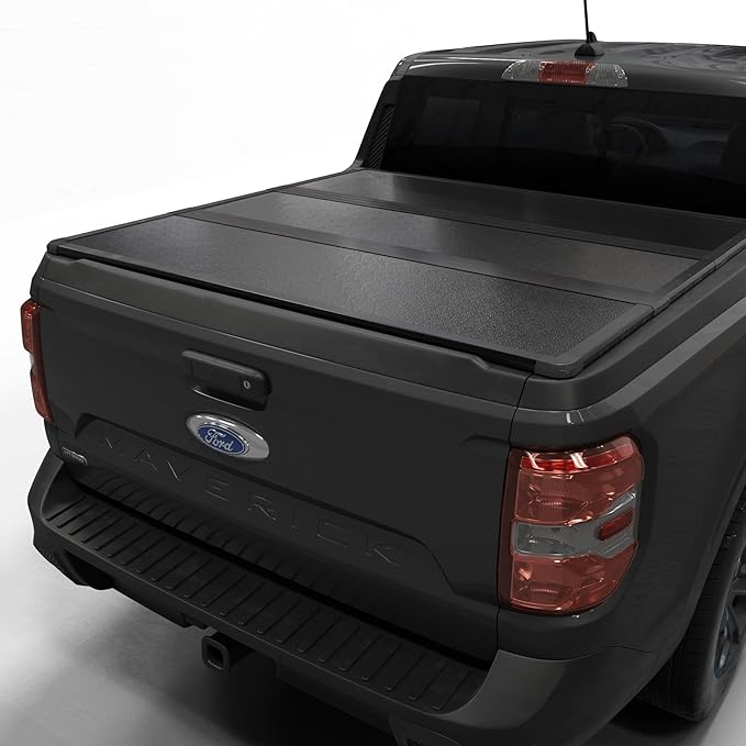 Hard Tri-Fold Truck Bed Tonneau Cover Compatible with 2022-2026 Ford Maverick 4.6ft Bed (54.4")