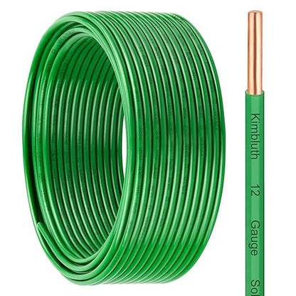 THHN Wire 12 Gauge 50 FT OFC Electrical Wire, 12 AWG Solid Copper Wire Rated up
