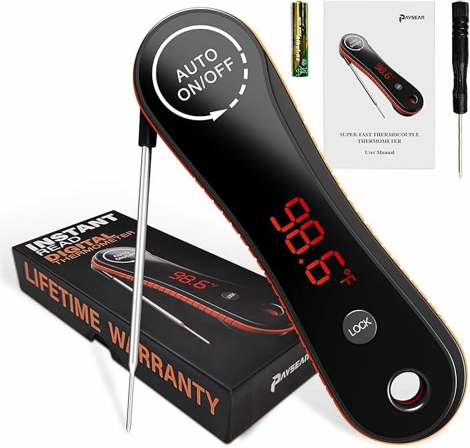 0.5s Instant Read Digital Meat Thermometer, Paysean ±0.5℉