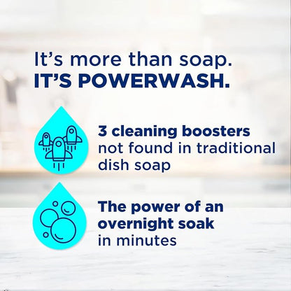 Dawn Platinum Powerwash Dish Spray & Dish Soap Refill Set, Fresh Scent 1 spray + 2 refills, 64.5 Fl Oz Total bundled with Heavy Duty Scotch Brite Sponge