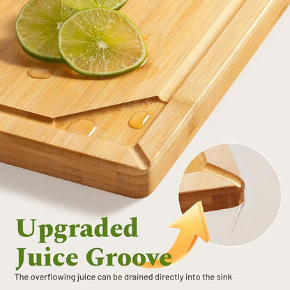 Kikcoin Over Sink Bamboo Cutting Boards