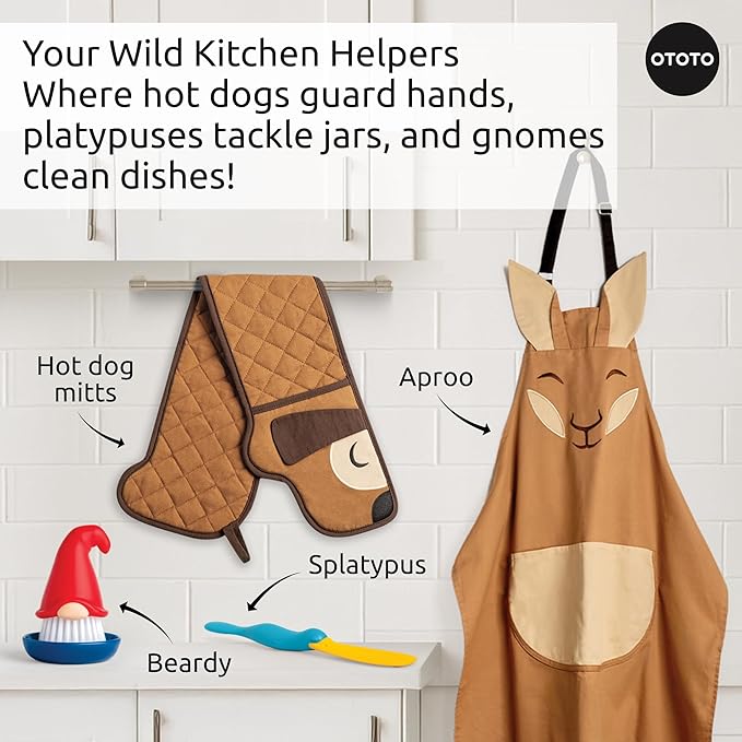 OTOTO Aproo Kitchen Set – Oven Mitts and Chef Apron