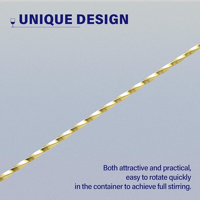 BRIOUT 2 Pcs Bar Spoon, 12 Inches Long Handle Drink Stirrer, Stainless Steel