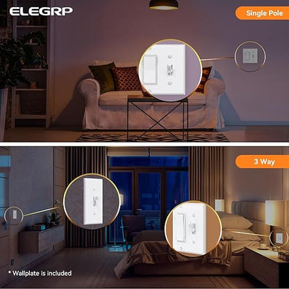 ELEGRP Digital Toggle Dimmer Switch