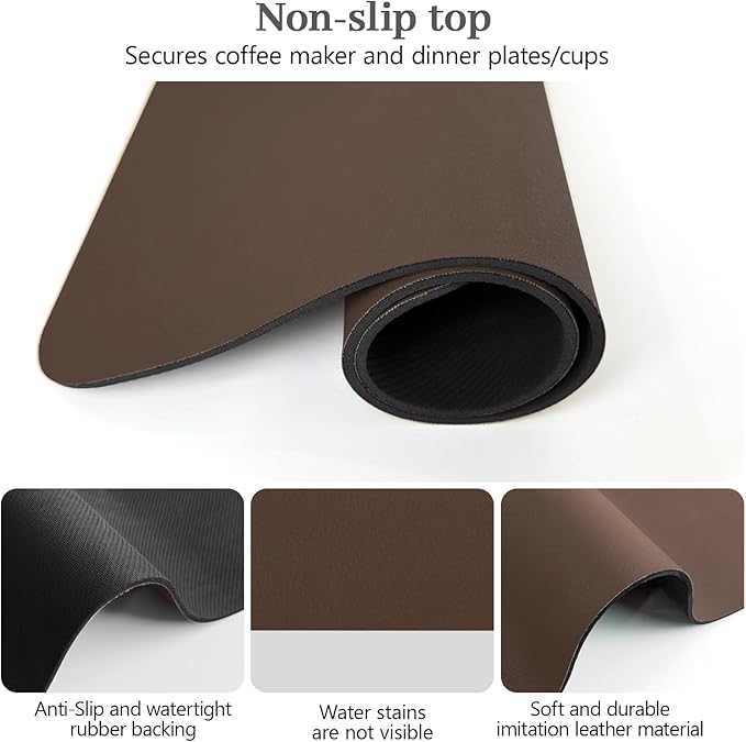 Bloss Coffee Mat, Bar Mat, Hide Stain Absorbent Drying Mat