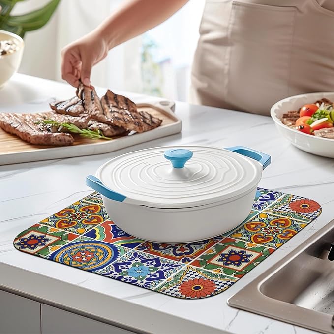 Dish Drying Mat Drainer Pads