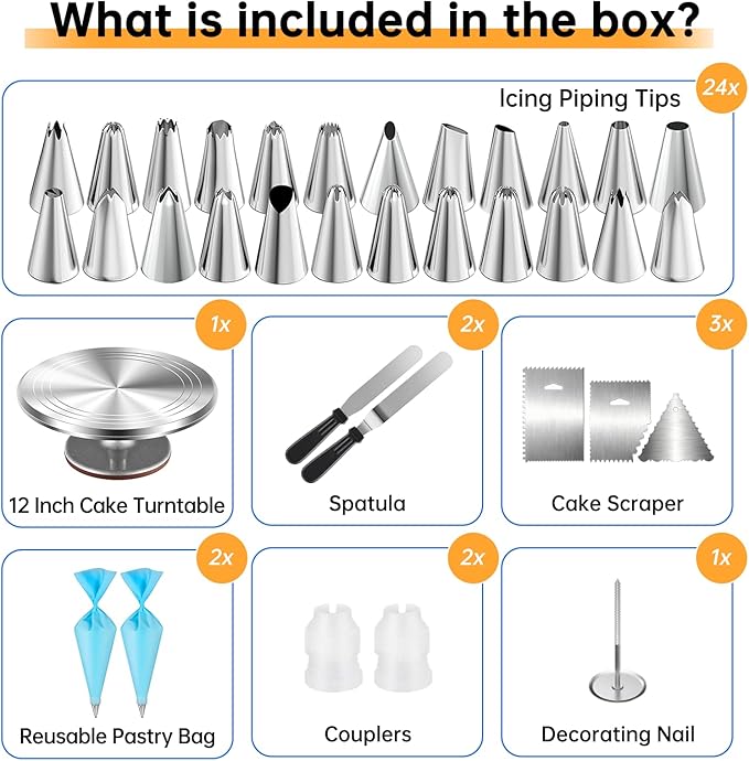 Cake Decorating Kit 35 Pieces