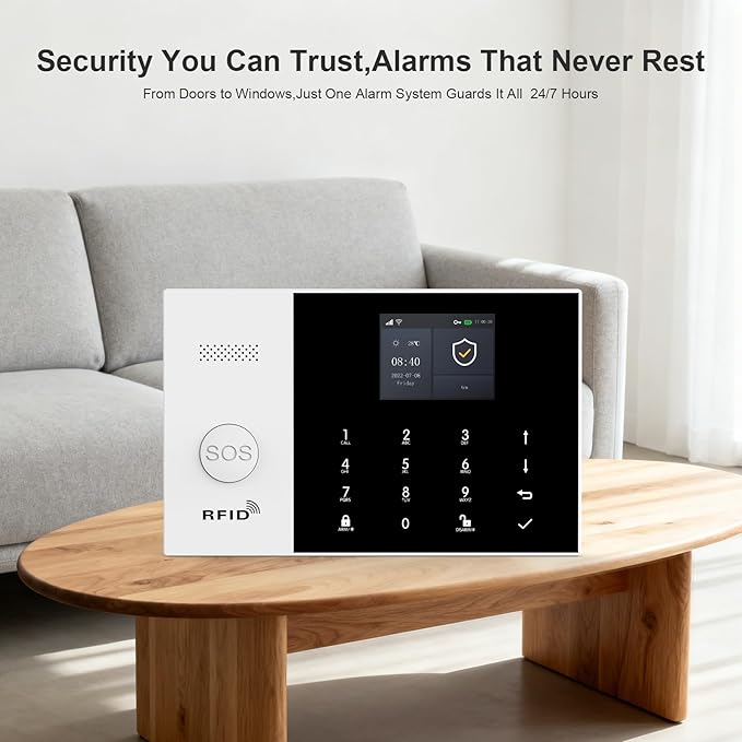 PGST Home Alarm System with T21W HD 5MP Security Camera, Wireless Home Security