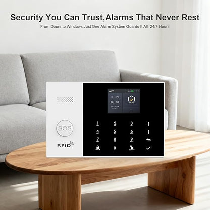 PGST Home Alarm System with T21W HD 5MP Security Camera, Wireless Home Security