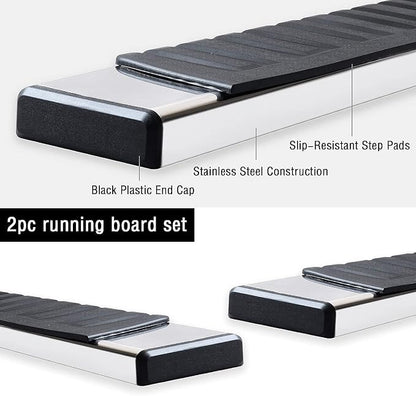 COMNOVA 6" Running Boards Compatible with 2017-2025 Honda Ridgeline SUV. Truck Steps and Running Boards Side Steps Made with Stainless Steel. Truck Side Steps for Ridgeline.