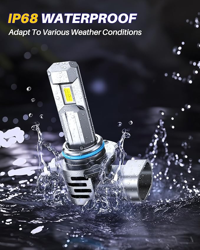 AUTOONE 9005 Bulb, 10 Times Brighter 40000LM 9005 HB3 Bulb, 3 Min Quick Install, 20 Years Lifespan, No Flicker